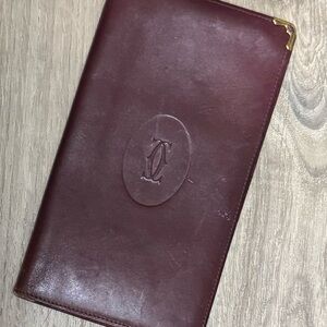 Cartier Burgundy Leather Wallet